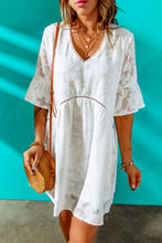 Load image into Gallery viewer, SOPHIA Flounce Sleeve Mini Dress