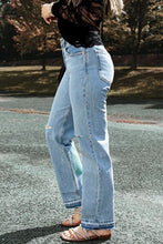 Load image into Gallery viewer, Distressed Straight Jeans