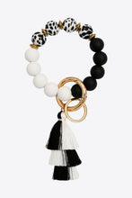 Load image into Gallery viewer, Beaded Keychain with Layered Tassel