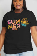 Load image into Gallery viewer, Simply Love Full Size SUMMER VIBES Graphic Cotton Tee
