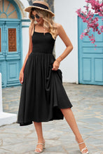 Load image into Gallery viewer, Smocked Spaghetti Strap Midi Dress