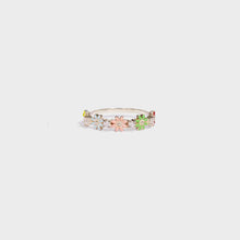 Load image into Gallery viewer, Flower Shape 925 Sterling Silver Zircon Ring