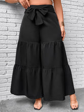 Load image into Gallery viewer, Plus Size Tiered Wide Leg Pants