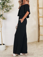 Load image into Gallery viewer, Ruffled Off-Shoulder Jumpsuit