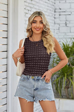 Load image into Gallery viewer, Textured Round Neck Tank