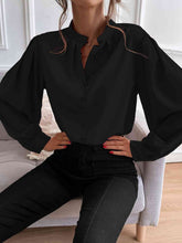 Load image into Gallery viewer, Mock Neck Button Front Shirt