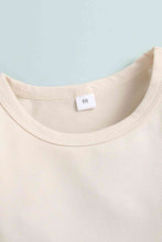 Load image into Gallery viewer, Baby Round Neck Tee and Plaid Overalls Set