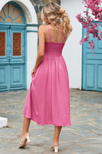 Load image into Gallery viewer, Smocked Spaghetti Strap Midi Dress
