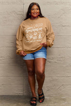 Load image into Gallery viewer, Simply Love Full Size GINGERBREAD Long Sleeve Sweatshirt