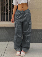 Load image into Gallery viewer, Drawstring Waist Cargo Pants