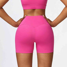 Load image into Gallery viewer, Wide Waistband Slim Fit Sports Shorts