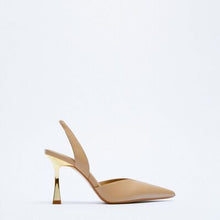 Load image into Gallery viewer, PU Leather Point Toe Stiletto Heel Pumps
