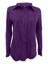 Load image into Gallery viewer, Collared Neck Long Sleeve Shirt