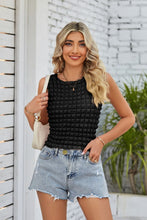Load image into Gallery viewer, Textured Round Neck Tank