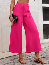 Load image into Gallery viewer, High Waist Slit Wide Leg Pants