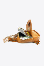 Load image into Gallery viewer, Adjustable Strap PU Leather Sling Bag