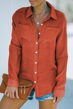 Load image into Gallery viewer, Button-Up Shirt with Breast Pockets