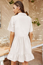 Load image into Gallery viewer, Short Sleeve Johnny Collar Dress