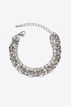 Load image into Gallery viewer, Double-Layered Zircon Decor Alloy Bracelet