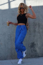 Load image into Gallery viewer, Drawstring Straight Cargo Pants with Pockets