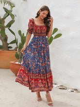 Load image into Gallery viewer, Floral Flounce Sleeve Midi Dress