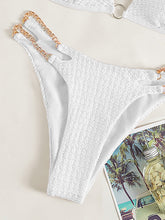 Load image into Gallery viewer, Chain Detail Halter Neck Bikini Set
