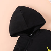 Load image into Gallery viewer, Baby Boy LITTLE KING Hooded Bodysuit