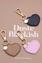 Load image into Gallery viewer, Assorted 4-Pack Heart Shape PU Leather Keychain