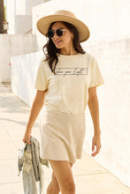 Load image into Gallery viewer, Simply Love Full Size Letter Graphic Short Sleeve T-Shirt