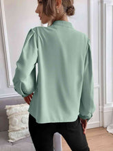Load image into Gallery viewer, Mock Neck Button Front Shirt