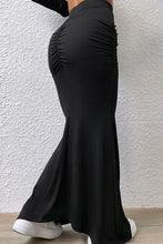 Load image into Gallery viewer, Ruched Maxi Trumpet Skirt