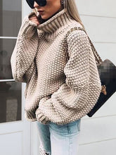 Load image into Gallery viewer, Turtleneck Long Sleeve Sweater