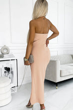 Load image into Gallery viewer, Strapless Split Bodycon Dress