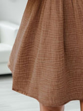 Load image into Gallery viewer, Frill Round Neck Half Sleeve Dress