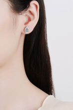 Load image into Gallery viewer, Moissanite Teardrop Stud Earrings