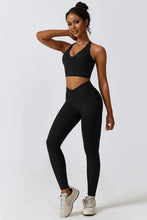 Load image into Gallery viewer, Crisscross Sports Bra and Leggings Set