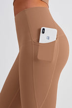 Load image into Gallery viewer, Wide Waistband Sports Leggings with Side Pockets
