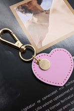 Load image into Gallery viewer, Assorted 4-Pack Heart Shape PU Leather Keychain