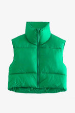 Load image into Gallery viewer, Zip-Up Drawstring Puffer Vest