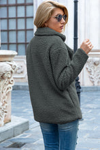 Load image into Gallery viewer, Full Size Lapel Collar Sherpa Coat