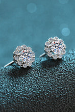 Load image into Gallery viewer, Moissanite Floral-Shaped Stud Earrings
