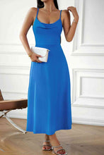 Load image into Gallery viewer, Spaghetti Strap Lace-Up Dress