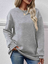 Load image into Gallery viewer, Round Neck Long Sleeve Sweatshirt