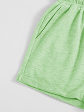 Load image into Gallery viewer, Drawstring Pocketed Elastic Waist Shorts