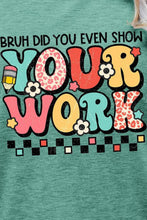 Load image into Gallery viewer, Letter Graphic Short Sleeve T-Shirt