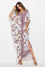Load image into Gallery viewer, Floral V-Neck Dolman Sleeve Dress
