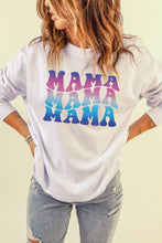 Load image into Gallery viewer, MAMA Gradient Graphic Dropped Shoulder Sweatshirt