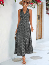Load image into Gallery viewer, Printed Open Back Sleeveless Maxi Dress
