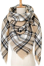 Load image into Gallery viewer, Plaid Imitation Cashmere Scarf