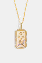 Load image into Gallery viewer, Rhinestone Constellation Pendant Copper Necklace